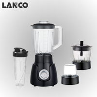 Blender de table portable électrique LANCO NK-B131 à 5 vitesses avec bol de mélange de 1,6 L