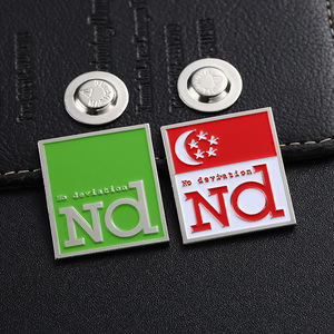 Alfileres de solapa magnéticos personalizados promocionales Pin trasero turco publicidad Metal hierro insignia imán suave esmalte duro pines - Product Image 5