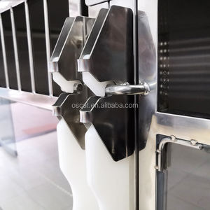 OSCAT EURPET Cattery Pet Shop hayvan sergi kabine paslanmaz çelik yatılı Pet ekran kafes hareketli kedi köpek kafes - Product Image 2