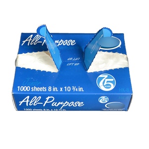 Feuilles alimentaires jetables souples transparentes en PEHD de qualité alimentaire KL012 KANGLE 10"x10.75" pour restaurants, interpliées, à déplier - Product Image 6