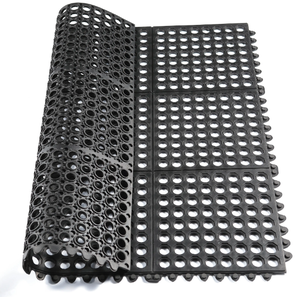 Tapis en caoutchouc anti-fatigue pour cuisine, <span class=keywords><strong>restaurant</strong></span>, bar, drain, piscine, patio, balcon, cour - Product Image 4