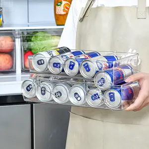 4 Tier Stackable Beverage Soda Can Dispenser Organizer Cola Rack Storage  Holder