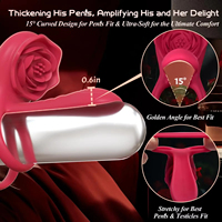 Anneau vibrant puissant pour pénis, manchon vibrant, stimulateur de succion, anneau d'érection pour point G, anneau clitoridien, jouet sexuel pour couples adultes