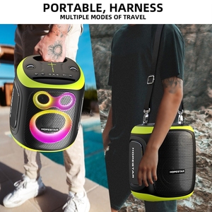 HOPESTAR portatile di durezza PARTY130 120W Subwoofer Kara Party altoparlante senza fili con doppio microfono - Product Image 4