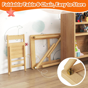 <span class=keywords><strong>Table</strong></span> sensorielle pliable en bois certifiée CPC pour enfants avec couvercle en contreplaqué anti-<span class=keywords><strong>d</strong></span>éformation - Product Image 3
