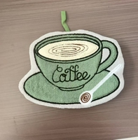 Neue Kaffee-Serie Handtuch zum Aufhängen Niedliches Dickes Saugfähiges Handtuch zum Aufhängen Cartoon-Taschentuch
