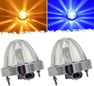 โคมไฟแก้วแตงโม LED HXL-26001ดวงเดียว H11สองสีโคมไฟแตงโมขนาดเล็กไฟแสดงสถานะด้านข้าง12V 24V อำพัน - Product Image 2