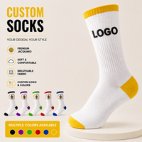 Chaussettes pour hommes de haute qualité avec logo personnalisé, créez votre marque, logo personnalisé brodé, chaussettes en jacquard, chaussettes de sport avec logo personnalisé