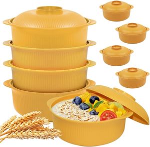 <b>Plastic</b> Food Grade Sustainable Snack Box <b>Lid</b> Fresh-Keeping Kitchen <b>Container</b> for Yogurt Salad Modern Food <b>Container</b> - Product Image 1