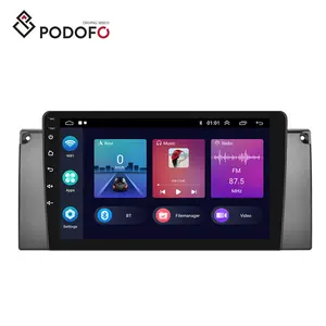 (EU/US/UKストック) BMW E53用Podofoカーステレオラジオ1999-2005 Carplay Android Auto GPS WiFi 9 "Auto Parts 2 Din Android Radio