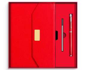 Cuaderno de Oficina de Tapa Dura con Encuadernación Térmica A5, Juego de Caja de Regalo con Banco de Energía, 100 Hojas - Product Image 4