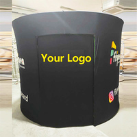 Cabine photo gonflable 360 avec éclairage LED intégré et éclairage LED changeant