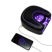 Lampe à ongles rechargeable sans fil 48W, séchoir à gel, couleur noire, lumière UV pour manucure, lampe UV LED sans fil pour ongles, vente en gros