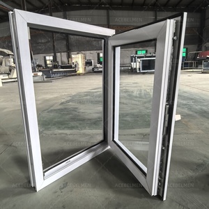 Fenêtres Upvc à bon <span class=keywords><strong>prix</strong></span> Fenêtres en <span class=keywords><strong>PVC</strong></span> <span class=keywords><strong>blanc</strong></span> <span class=keywords><strong>Double</strong></span> glaçure Fenêtre inclinable et tournante - Product Image 4