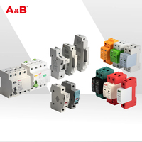 Dispositif de protection contre les surtensions solaires A&B TMOU2-PV40 4P 1500V DC 20KA/40KA SPD Parafoudre pour système photovoltaïque