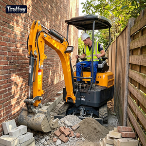 <span class=keywords><strong>Mini</strong></span>-excavatrice sur chenilles de 2 tonnes CE EPA Euro 5 pour la préparation de puits de barbecue et de bases de fours à pizza extérieurs - Product Image 1