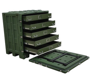 Boîte de <span class=keywords><strong>transport</strong></span> en plastique rigide en PE durable, grande capacité, équipement rotomoulé, IP65 - Product Image 1