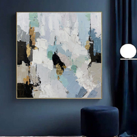 Peinture à l'huile sur toile, art moderne abstrait, grandes peintures murales pour salon