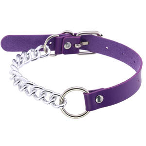 טרנדי קסם עגול גותי צווארון עצם הבריח שרשראות תכשיטי גותי סגסוגת שרשרות עור Harajuku נשים פאנק קולר <span class=keywords><strong>Emo</strong></span> שרשרת - Product Image 3