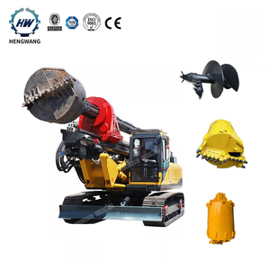 Machine de forage hydraulique pour pieux de fondation photovoltaïques solaires, prix de la machine de forage de pieux - Product Image 1