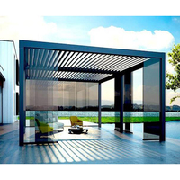Pegola automatique 3x4 3x6 4x6 Gazebo résistant à la neige en aluminium jardin bioclimatique pare-soleil Pergola ouvrant le toit en persienne
