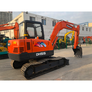 Mini-excavatrice sur chenilles Doosan DH55 <span class=keywords><strong>d</strong></span>'origine coréenne, 5,5 tonnes, modèle 2023 <span class=keywords><strong>d</strong></span>'<span class=keywords><strong>occasion</strong></span>, moteur Yanmar, hydraulique Kawasaki, godet de 0,22 m - Product Image 2