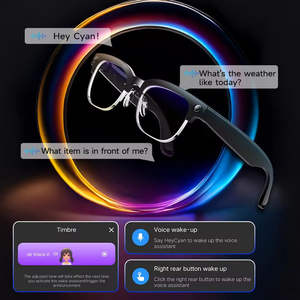 Lunettes de soleil intelligentes W630 avec caméra, traducteur vocal IA et fonction d'enregistrement vidéo, connectivité Wi-Fi - Product Image 2