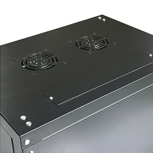 Gabinete de Montaje en Pared de 19 Pulgadas, Color Negro RAL9004, Capacidad de Carga de 100 kg, Embalaje Plano - Product Image 5