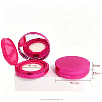 Vente en gros : Étui vide pour échantillon de fond de teint BB crème, 12g, rose électroplaqué, avec coussinet intérieur remplaçable