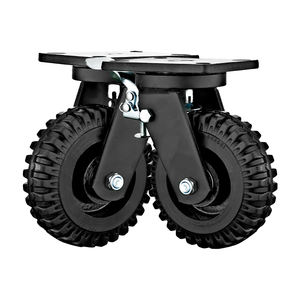 6 "<span class=keywords><strong>8</strong></span>" Industrial <span class=keywords><strong>Caster</strong></span> Schwere Universal rollen Gusseisen Gummi rad Handwagen Rollen räder - Product Image 3