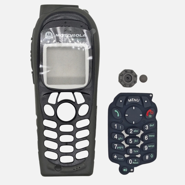 Replacement Repair Housing Case Cover With Keypad and Knobs for Motorola MTH800 Radio Walkie Talkie