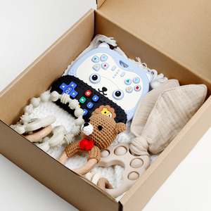 Juguete Sensorial <span class=keywords><strong>Mordedor</strong></span> de Madera Personalizado, Libre de BPA, para Autismo, Sonajero de Silicona con Forma de Animal, Juguetes de Dentición para Bebés, Set de Regalo - Product Image 2