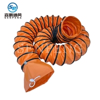 Convient pour le ventilateur de ventilation portable de 5m Conduit flexible résistant à l'usure et au feu Conduit de ventilation isolé de 300mm