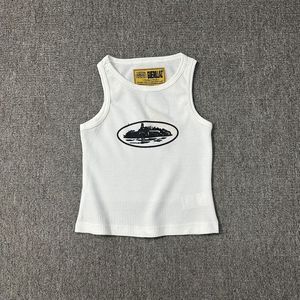 Débardeur court décontracté sexy pour femme, style créateur, marque tendance <span class=keywords><strong>Corteiz</strong></span>, en coton ajusté, idéal pour l'été - Product Image 3