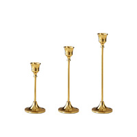 Suporte de velas para castiçais, velas nórdicas de metal dourado e de luxo para mesa de casamento, decorativa