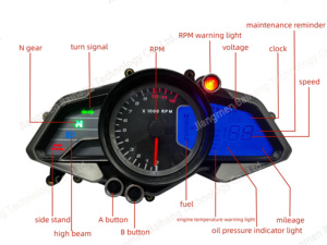 Prix de gros pour odomètre et tachymètre pour <span class=keywords><strong>moto</strong></span> Kawasaki Rouser <span class=keywords><strong>RS</strong></span> NS150 NS 150 160 FI 200RS 200 RPM - Product Image 2