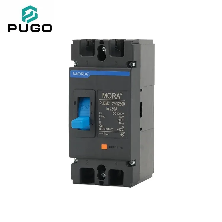 PUGO Molded Case Circuit Breaker 2P DC1000V 250A Solar PV 50Hz Overload Protection Plastic 6kA Breaking Capacity PLDM2-250/2300 · image 2