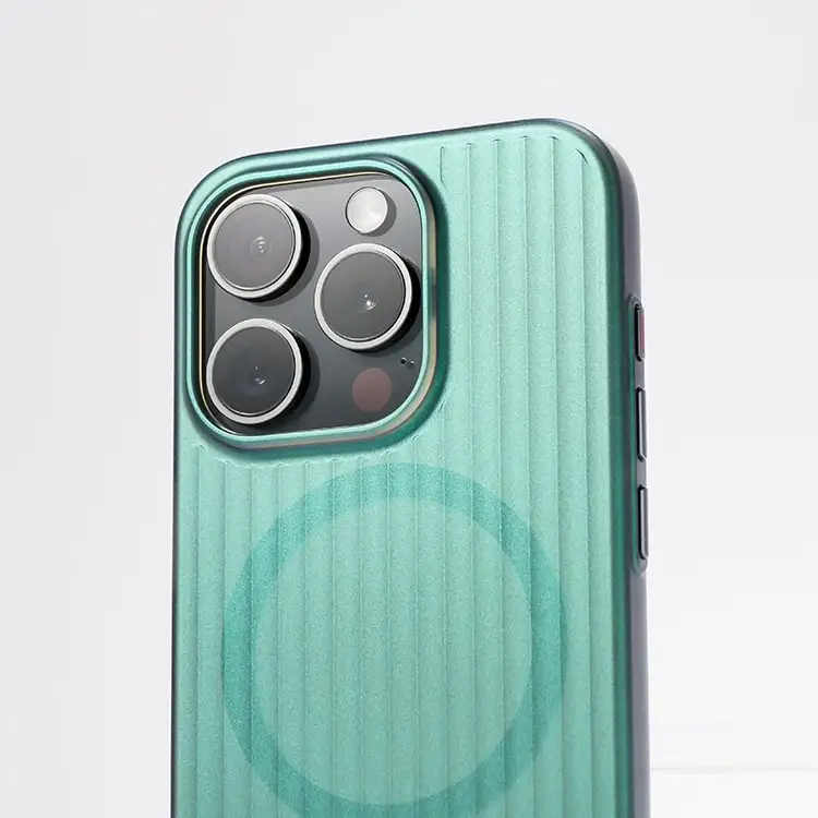 Capa de celular ultrafina para iPhone 15 14 pro max com carregamento sem fio, novidade com sensação de pele e ondulação