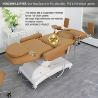 Offre Spéciale : Revêtement Médical en Cuir PU Silicone Intégral, Écologique, Imperméable, Ignifuge, Résistant aux Taches, Grain Nappa pour Mobilier Automobile