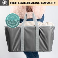 Panier à linge pliable personnalisé 50L, panier de rangement pliable avec poignées pour chambre à coucher et salle de bain