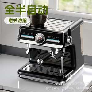 เครื่องชงกาแฟกึ่งอัตโนมัติสไตล์อิตาลี ทำจากสแตนเลส ถังน้ำขนาด 1.2 ลิตร ใช้งานได้หลากหลาย เหมาะสำหรับใช้ในบ้าน เครื่องทำเอสเพรสโซ - Product Image 4