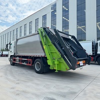 Camion compacteur à chargement arrière Shacman 14CBM pour la collecte des déchets, vente chaude