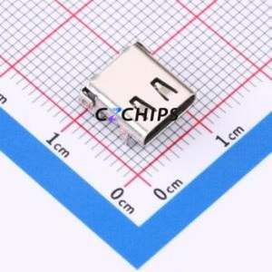 HC-TYPE-C-24P-036A USB Connector SMD Connector ( Connector Type: Type-C )( Gender: Female )( Mounting Type: Horizontal Mount ) - Product Image 1