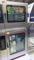 Horno Combinado Comercial de Vapor de 6 Niveles, de Acero Inoxidable 304, para Cocina Rápida Profesional en Restaurantes y Hoteles, Similar al Horno Combi Rational