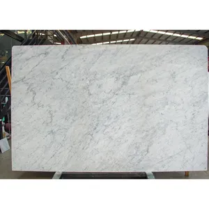 Sẵn sàng để tàu bán buôn Italy đá cẩm thạch trắng Bianco Carrara slabs-tùy biến cho bàn và vanities