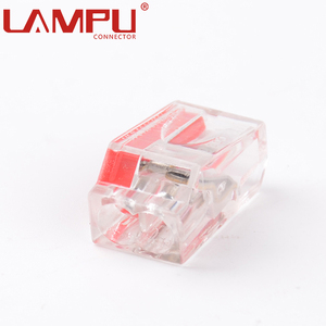 高品質コンパクトスプライス<span class=keywords><strong>2</strong></span>ピンLED電気プラグインプッシュインクイックワイヤケーブル接続 - Product Image 3