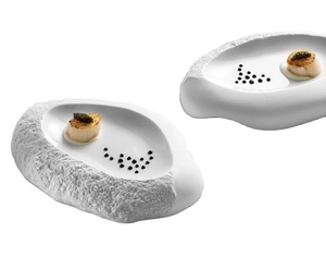 Nordico moderno di lusso eco-friendly piatti in ceramica eleganti piatti ovali ciotole per ristorante Hotel stoviglie fabbrica diretta - Product Image 1