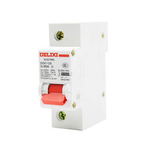 เบรกเกอร์ไฟฟ้าเดี่ยว 1 เฟส 220 โวลต์ กำลังสูง ยี่ห้อ Delixi รุ่น DZ47-125 สำหรับใช้ในครัวเรือน - Product Image 1