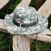 Activités d'été en plein air Pêche Randonnée Protection solaire Denim Camouflage Boonie Hat Wide Brim Tactical Breathable Waterproof