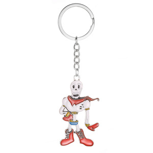 Portachiavi ZRM <span class=keywords><strong>Undertale</strong></span> Sans Skeleton in Lega di Zinco, Ciondolo in Metallo Impermeabile Leggero Fatto a Mano con Design Cartoon - Product Image 6